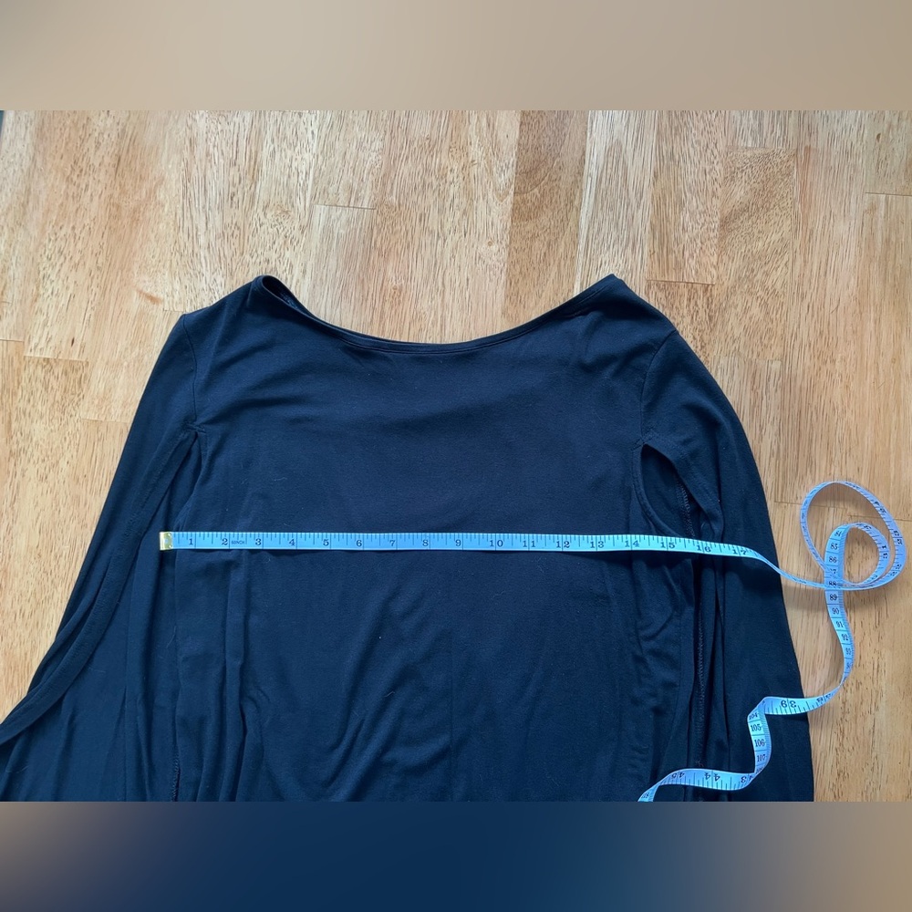 Chico’s black sleeveless top with attached cape! - Picture 2 of 6